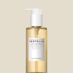 SKIN1004 Madagascar Centella Light Cleansing foam surrounded by skincare products on a vanity table