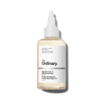 Bottle of THE ORDINARY Glycolic Acid, a skincare product known for exfoliating and brightening skin.