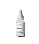 Close-up of smooth skin after using The Ordinary Niacinamide serum, featuring reduced pores and even skin tone