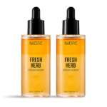 Bottle of Nacific Fresh Herb Origin Serum against a soft background
